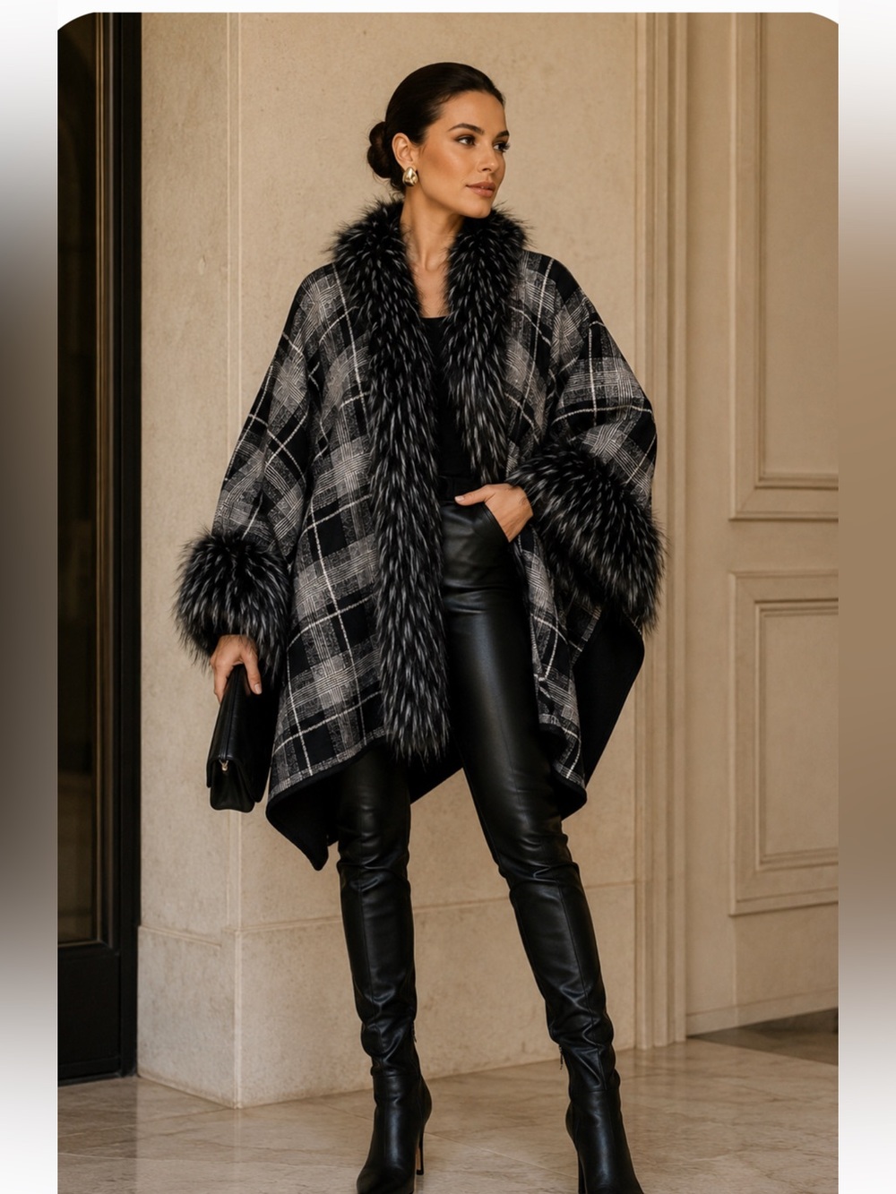 AW ITEMS Black and Gray Wrap